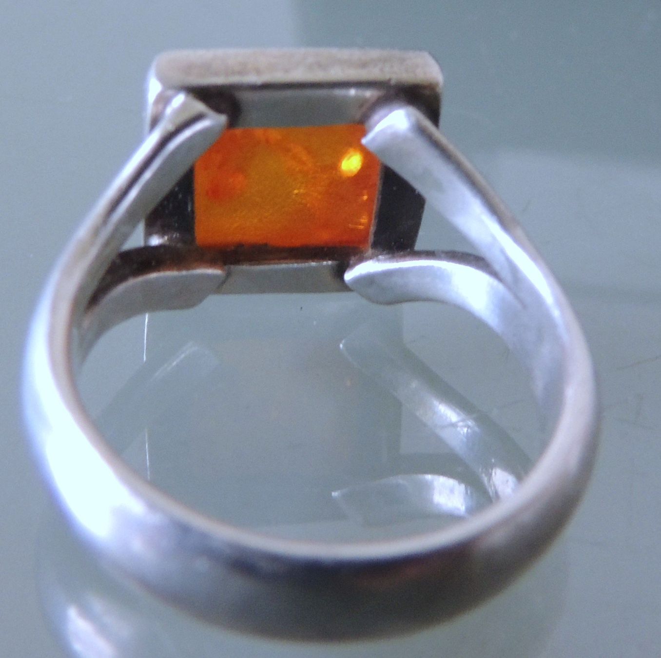 Anelli: Bernstein Silber 925 Fingerring Gr. 56 – Usato da Waldenburg venduto da schaller707 2