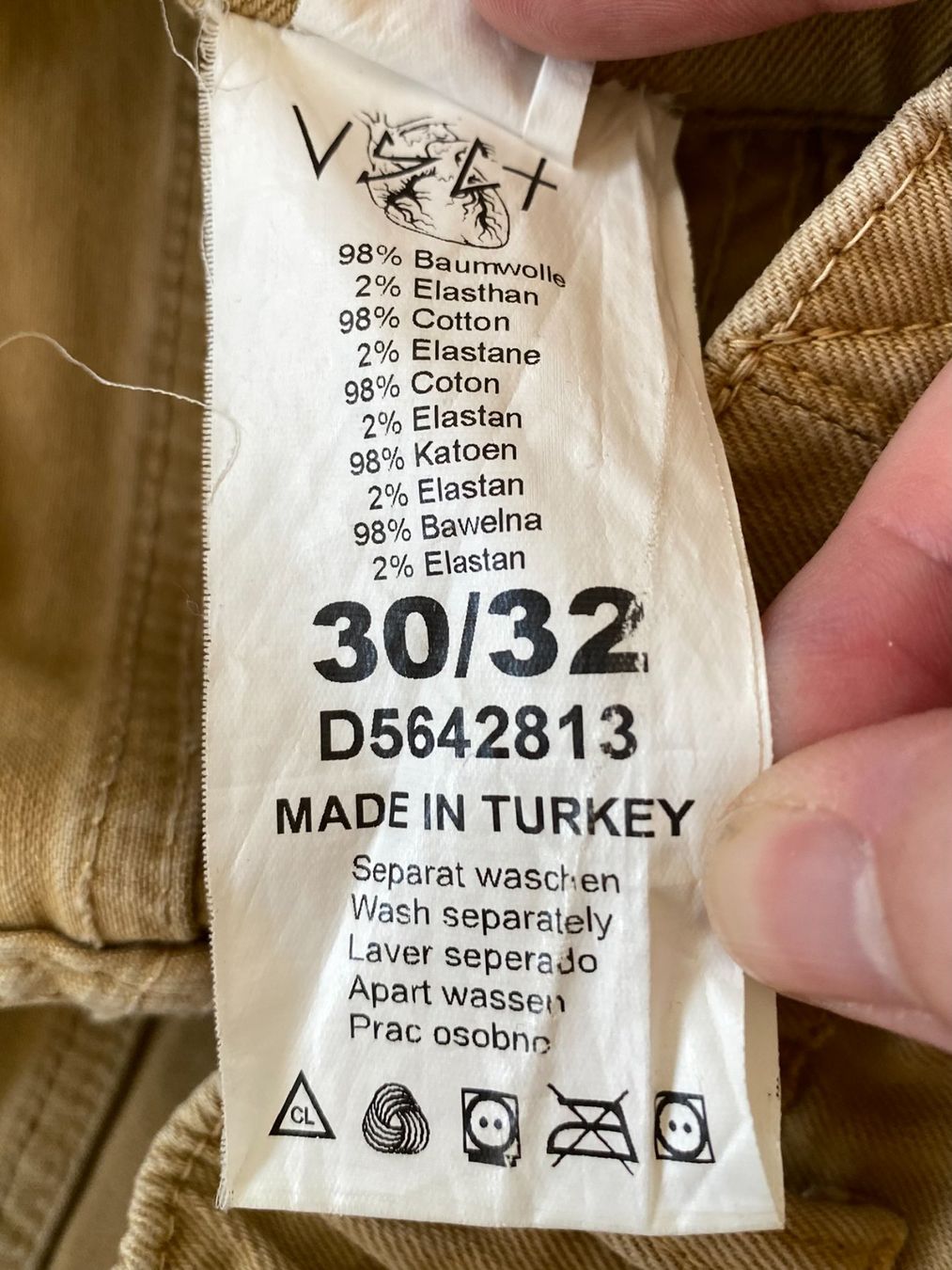Pantaloni: VSCT Jeans Cargohose / Freizeithose Gr. 30/32 Beige – Usato da Zürich venduto da dyl_6kr2 2