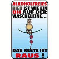 🍺 Lustiges Vintage Metallschild – Humor mit Stil! 😄💫