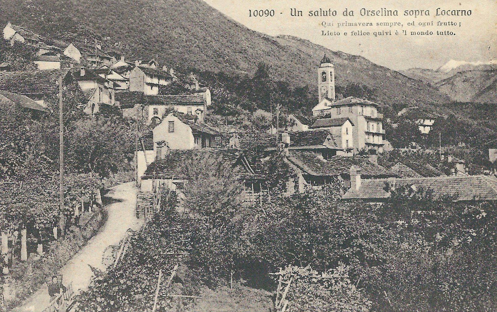 Cartoline postali: Alte Ansichtskarte Orselina sopra Locarno – Usato da Flums venduto da Guscha1