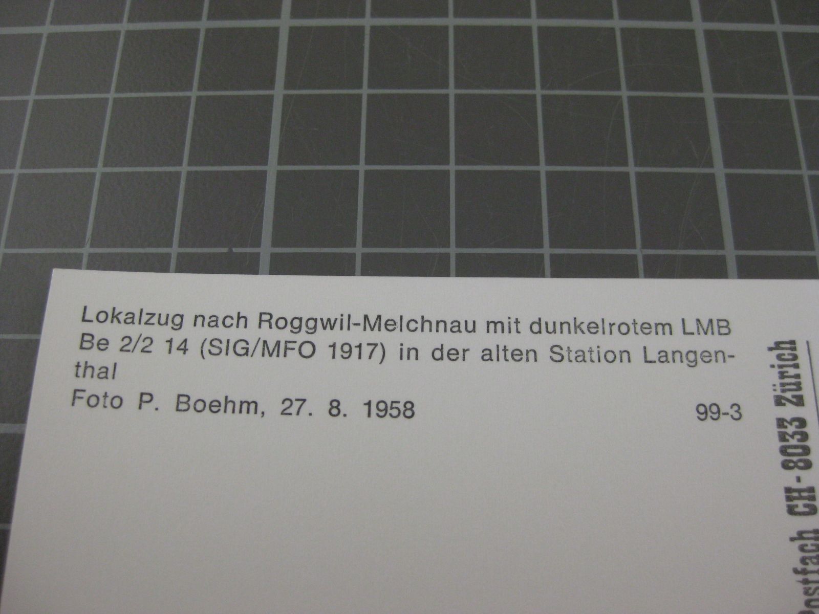 Cartoline postali: AK Langenthal mit Zug  – Nuovo (secondo la descrizione) da Malters venduto da Marosko 2