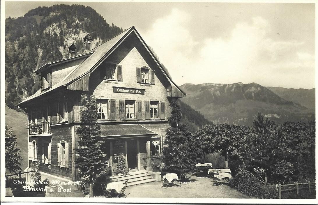 Ansichtskarten: AK Oberrickenbach  Post – Gebraucht aus Appenzell von mai25