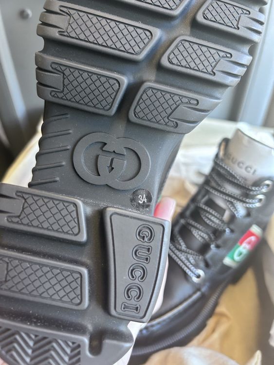 Gucci leather boots 34it 3