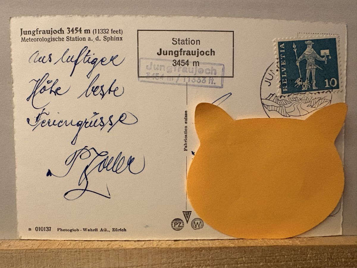 Ansichtskarten: AK von Jungfraujoch – Gebraucht aus Rümlang von Brieftaube1 1