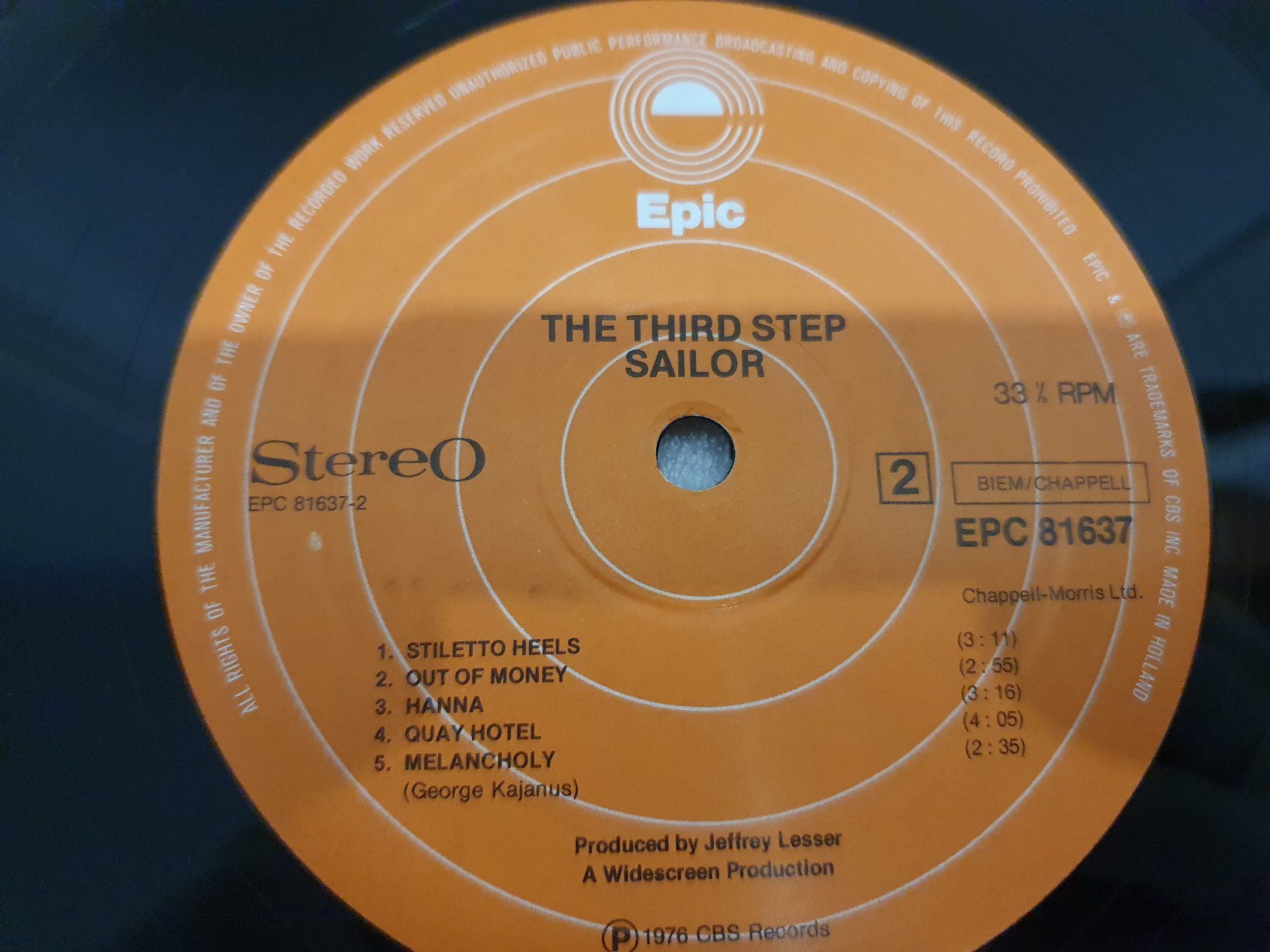 Dischi in vinile: Sailor – The Third Step – Usato da Uster venduto da Vinyl-Leidenschaft 7