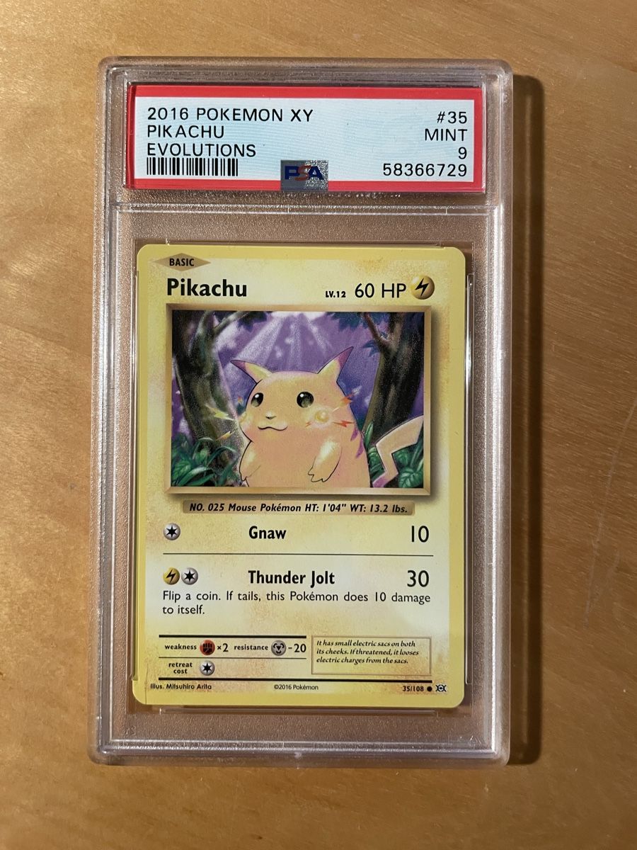 Pokémon Carte collezionabili: Pokemon Pikachu PSA 9 Evolutions – Usato da Niederönz venduto da Panino5