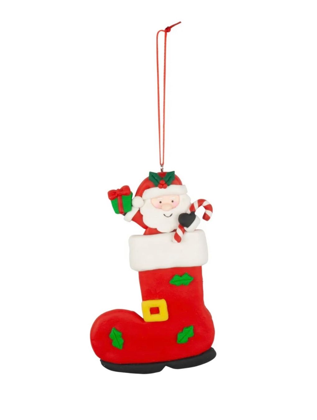 Tutte le decorazioni: Baumschmuck Samichlaus Stiefel 13cm – Nuovo e nell'imballaggio originale da Basel venduto da Seifehuesli 1