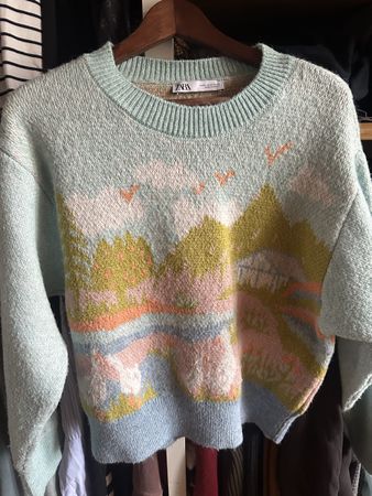Zara Pullover Gr. M, Cottagecore, Landliebe