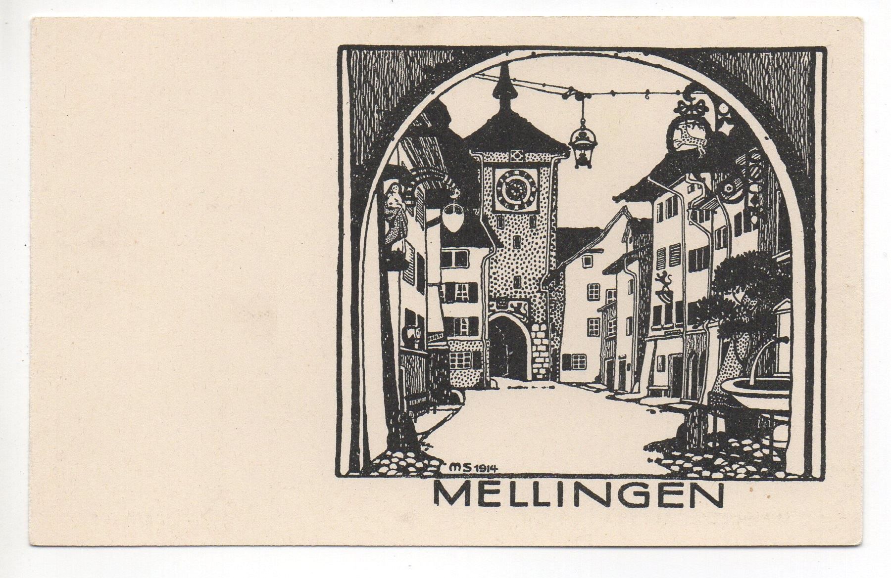 Cartes postales: LITHO Pro Juventute MELLINGEN – Neuf (Voir description) à Jona par philajona