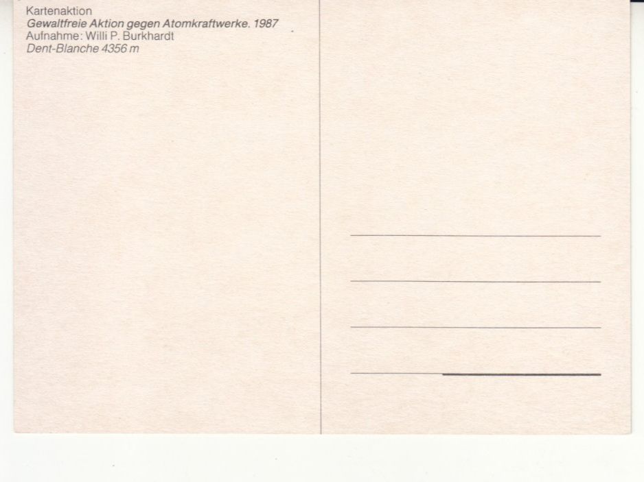 Cartoline postali: Dent Blanche ca. 1970 – Usato da Bürglen TG venduto da StampGraf 1