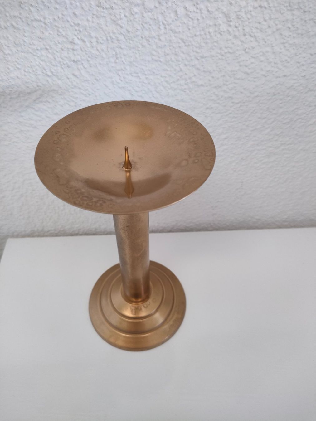 Portacandele: Vintage Kerzenhalter goldfarbig – Usato da Dietikon venduto da Branquinha1981 1