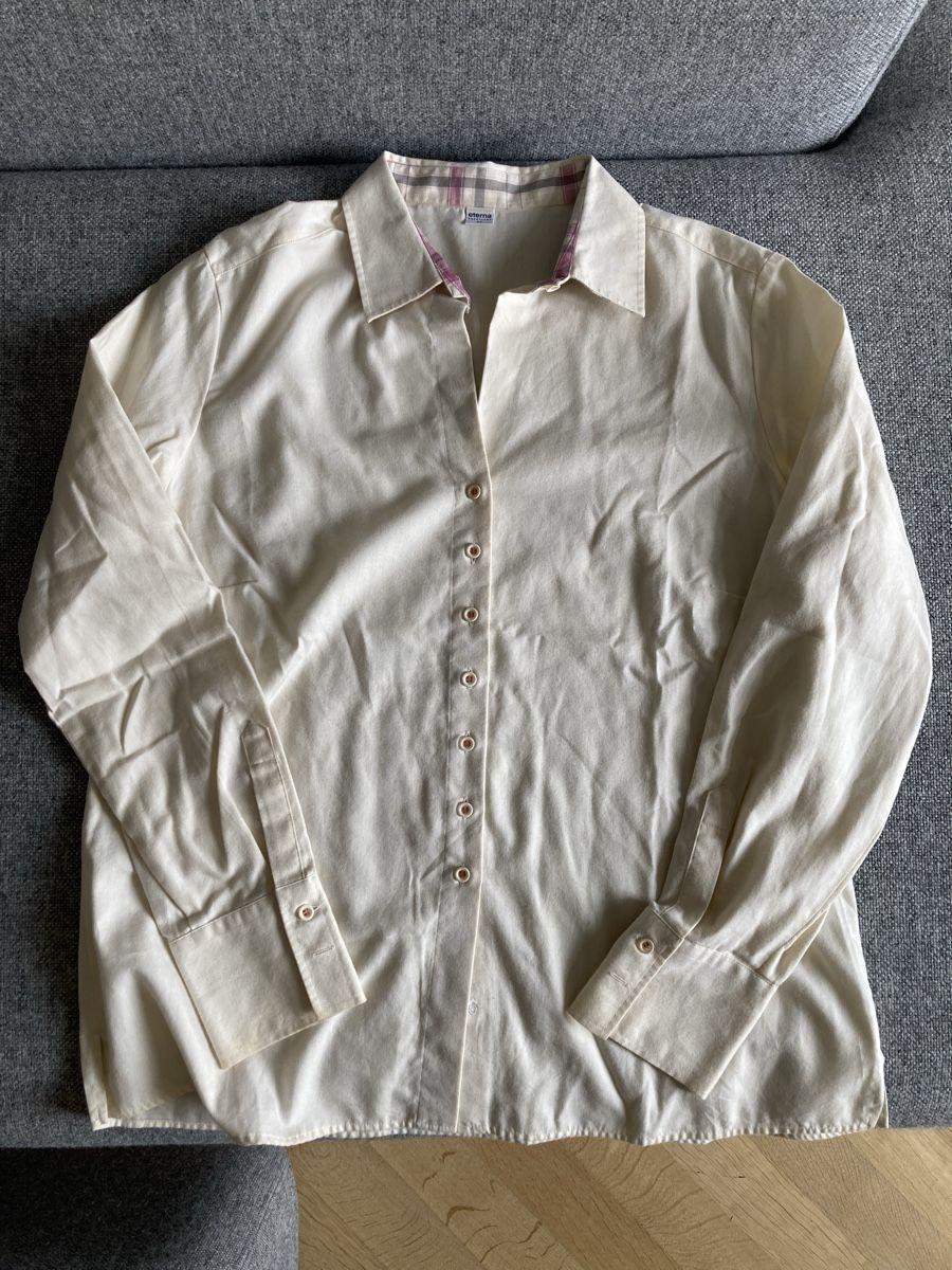 Eterna Camicette: Eterna Shirt cream size 42 – Usato da Zürich venduto da Maki333