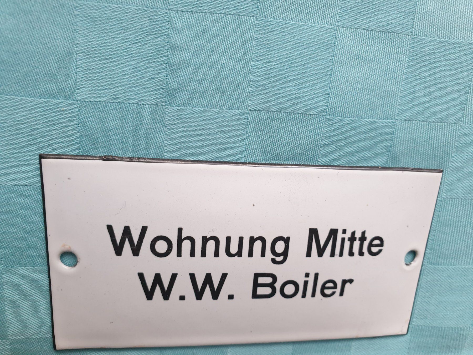 Insegne: Email Schild Wohnung Mitte W. W. Boiler – Usato da Mörschwil venduto da spirspi 8