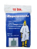 Regenponcho, Einweg 10er Pack