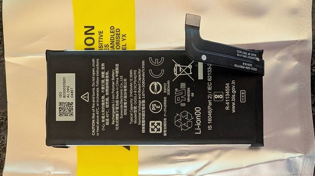 Batterie: Pixel 4a (4G) Akku – Nuovo e nell'imballaggio originale da Innertkirchen venduto da Flir
