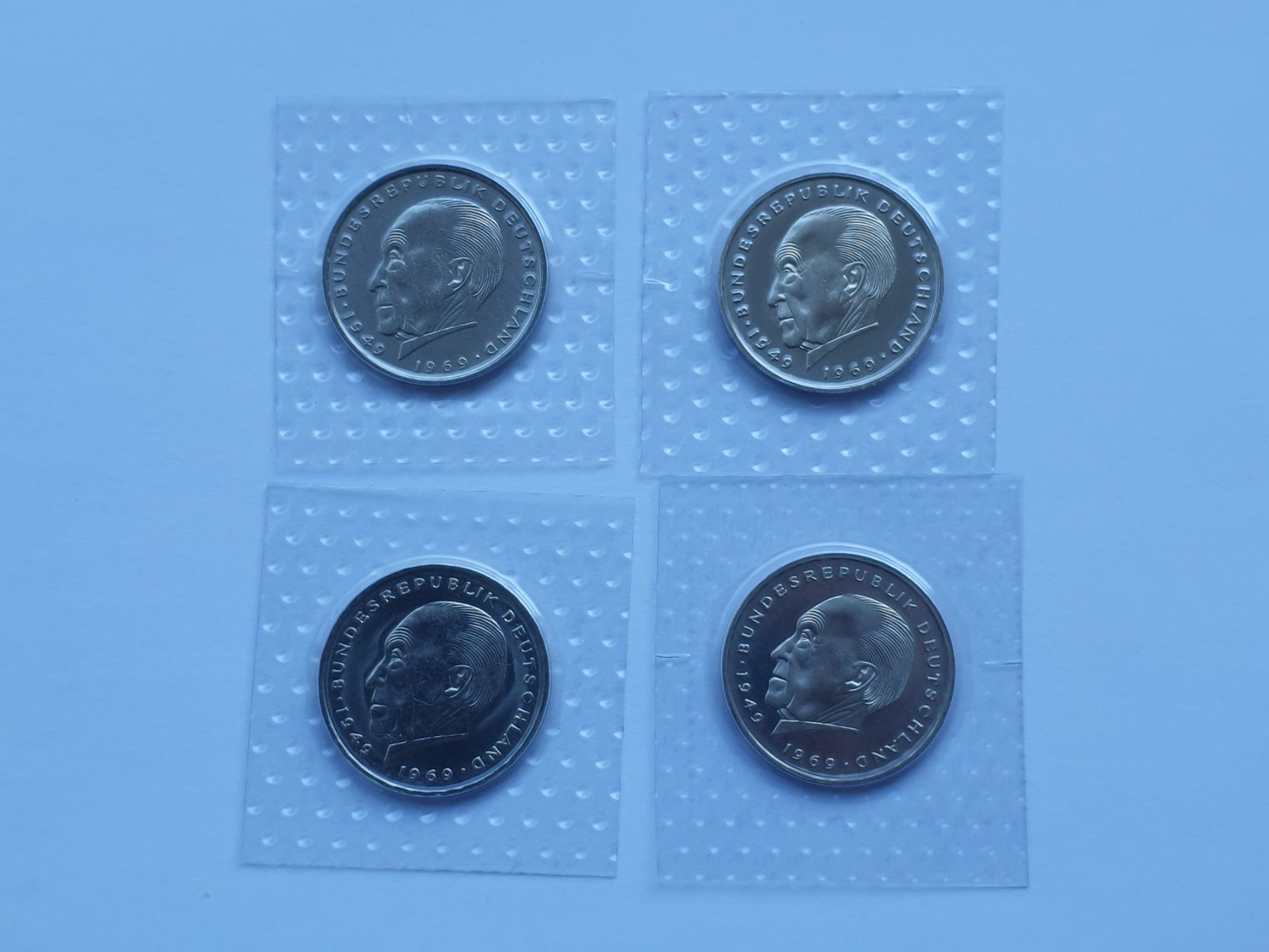 Tutti le monete: 2 DM 1974 Stgl D-F-G-J – Nuovo (secondo la descrizione) da Pravidondaz venduto da LVtik