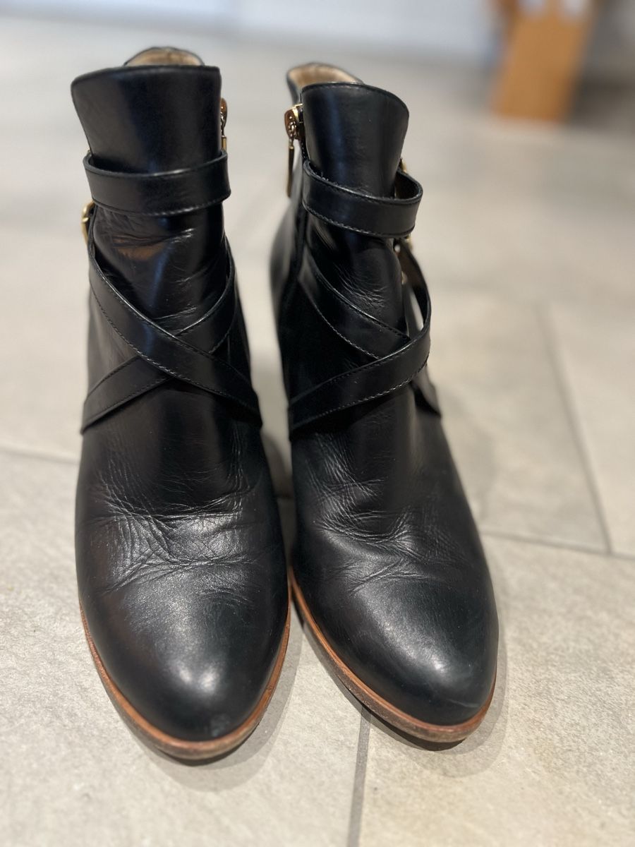 Navyboot Scarpe da donna: Schwarze Lederstiefeletten, Grösse 40, Navyboot – Usato da Langenthal venduto da ivet7 2