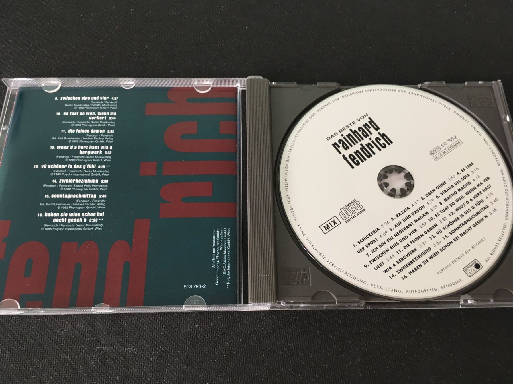 CD: Rainhard Fendrich - Das beste von -CD- – Usato da St.Gallen venduto da MedienJoe 1