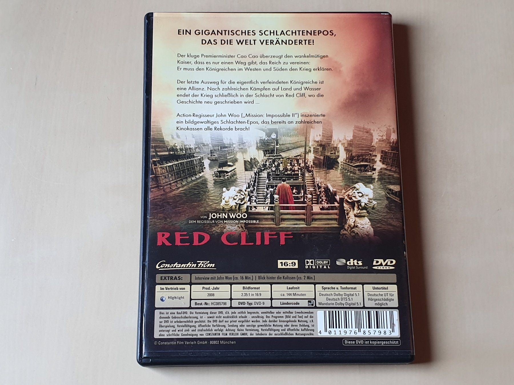 Alle DVDs: Red Cliff – Gebraucht aus Stansstad von collectorsshop 1