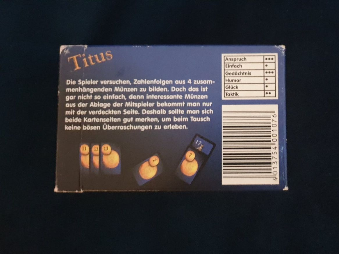 Giochi: Titus (Kartenspiel) – Usato da Solothurn venduto da ferou 1