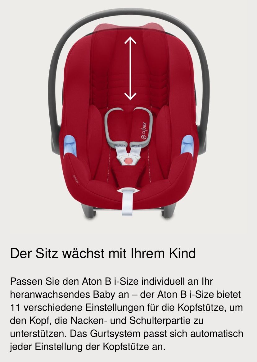 Cybex Seggiolini per auto: Cybex Aton B i-Size Babyschale – Usato da Thalwil venduto da Luninul 8