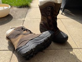 Braune Winterstiefel, Grösse 43, gefüttert, Neu
