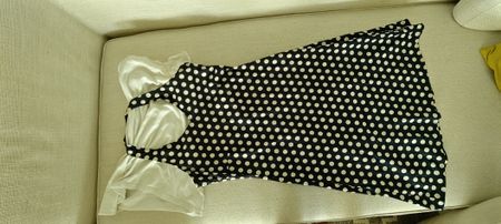 Kleid Tupfen Schwarz Weiss Grösse L Guter Zustand