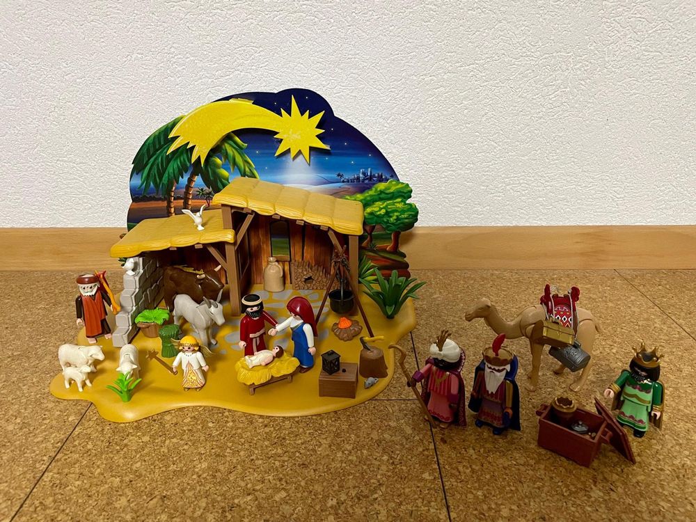 Playmobil Weihnachtskrippe mit viel Zubehör Kaufen auf Ricardo