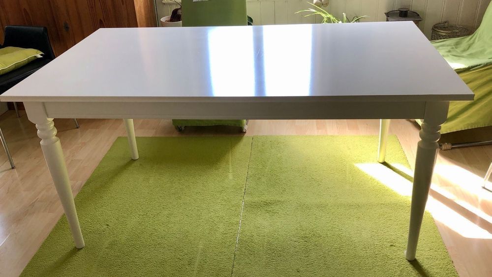 IKEA weisser Esstisch Ingatorp günstig Kaufen auf Ricardo