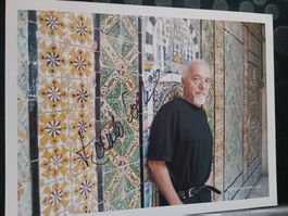 Paulo Coelho - Handsigniertes 20x25cm Foto