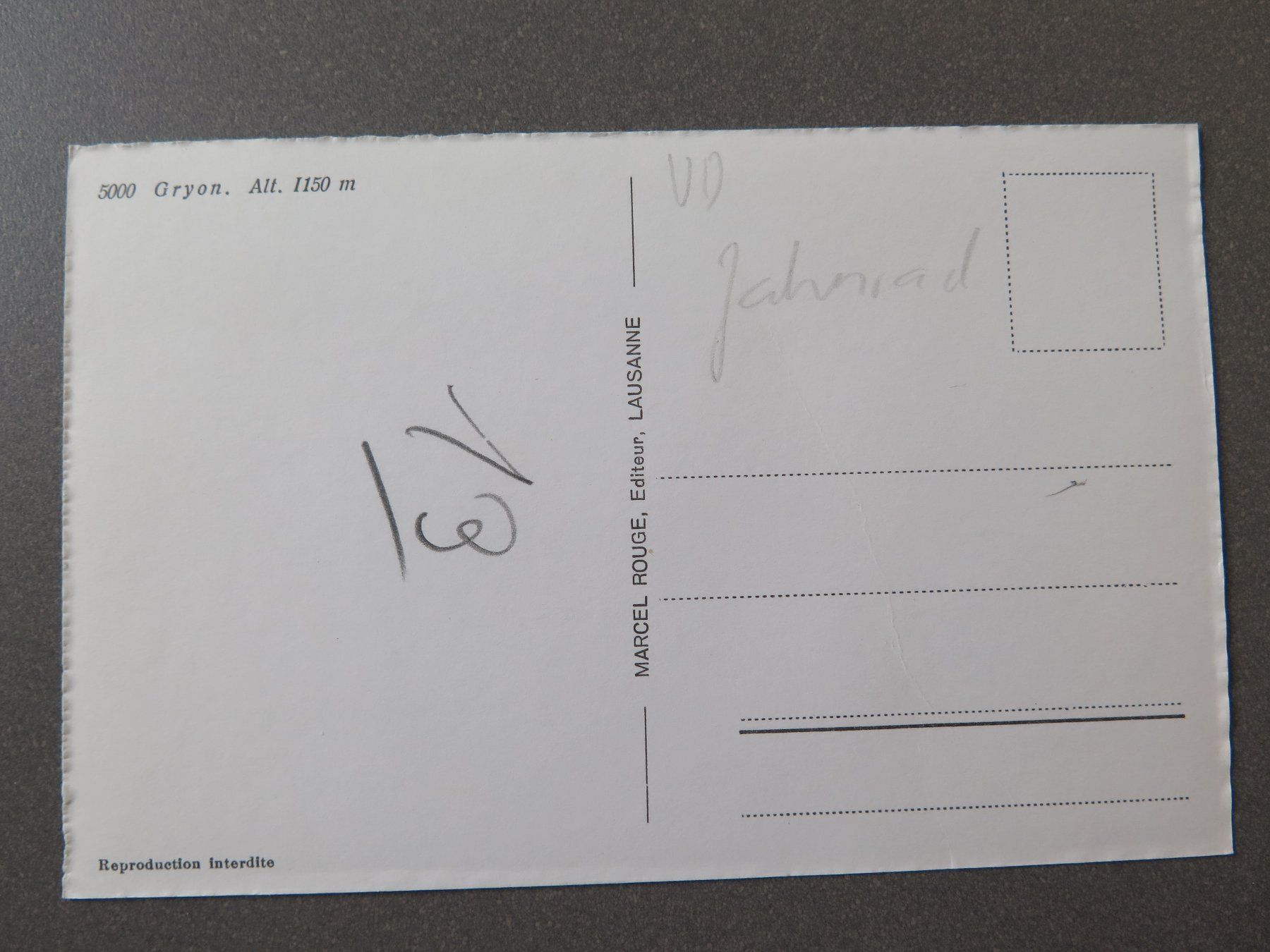 Cartoline postali: GRYON - ZAHNRADBAHN – Usato da Wittenbach venduto da lipasal 2