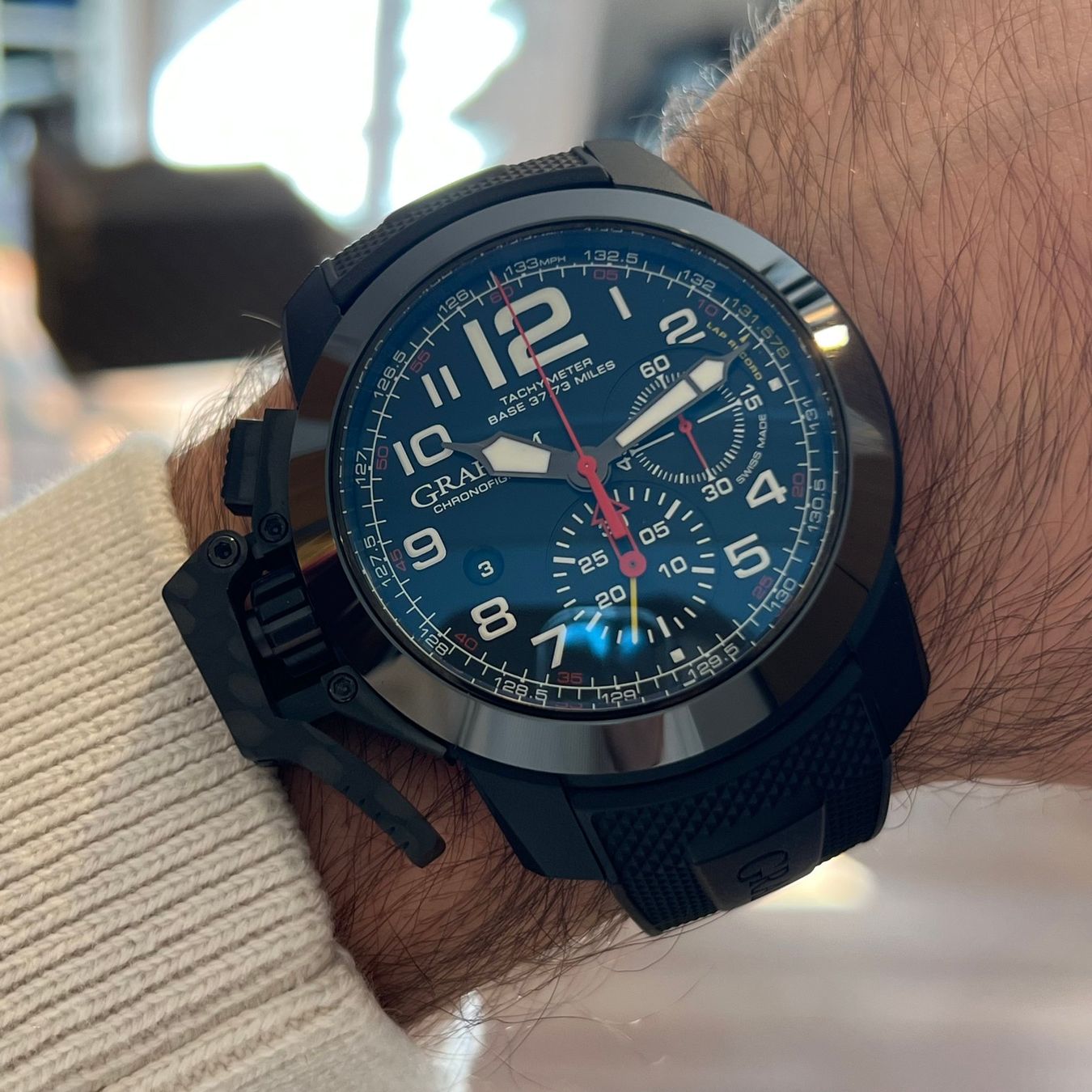 Graham Orologi: Graham Chronofighter Oversize Automatic IN-2CCBK-0 – Usato da Carouge GE venduto da Watchaser 3