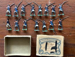 Blei- Zinnsoldaten in orig. Schachtel Bodentruppe antik