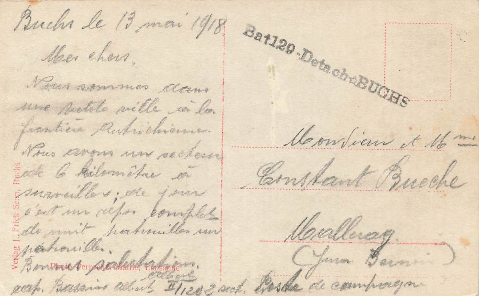Cartes postales: Protest Kirche mit Buchs Pfarrhaus – D'occasion à Biasca par Blenio71 1
