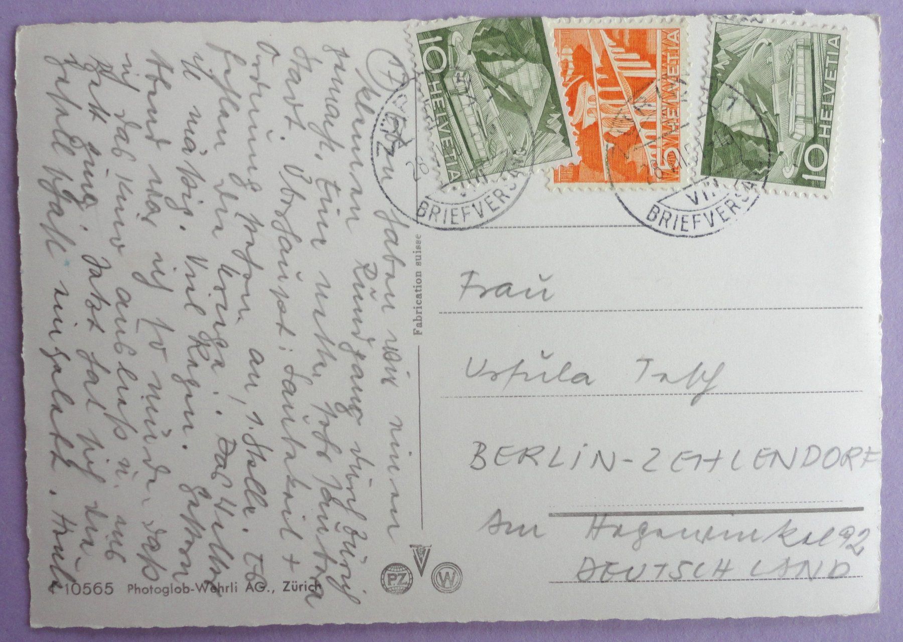 Cartoline postali: Zürich, Limmatquai – Usato da Fétigny venduto da Billy2miny 1