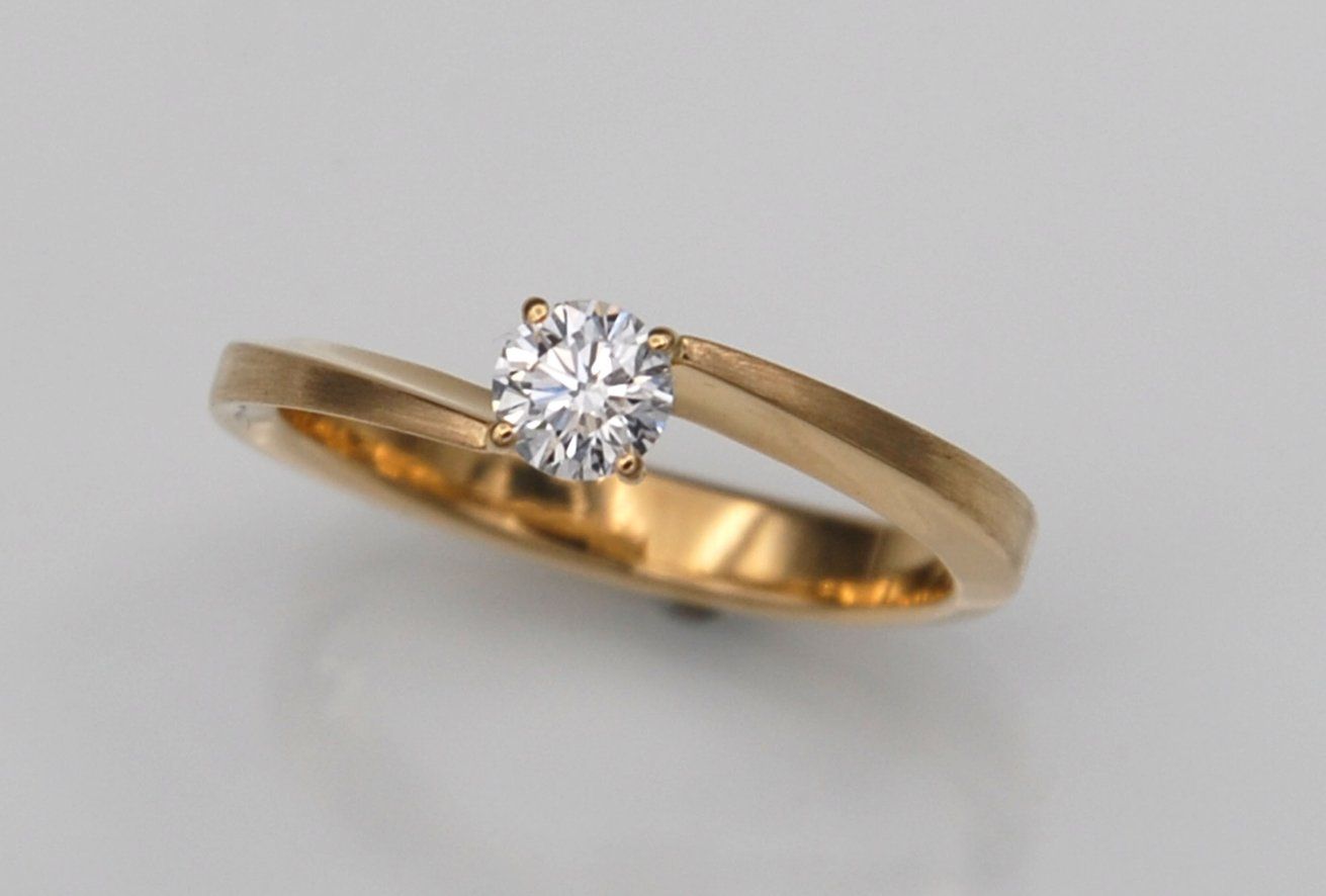 Anelli: Solitaire Ring (Unikat / echter Diamant) – Nuovo e nell'imballaggio originale da Baar venduto da Brooddy87 1