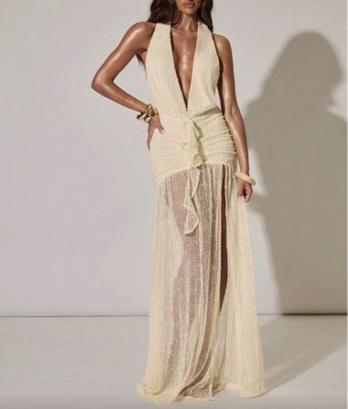 Bezauberndes Maxikleid mit Schlitz - Perfekt für Sommer!
