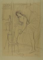 CHARLES ? HUG BALLERINA, FEDERLITHOGRAPHIE 1943