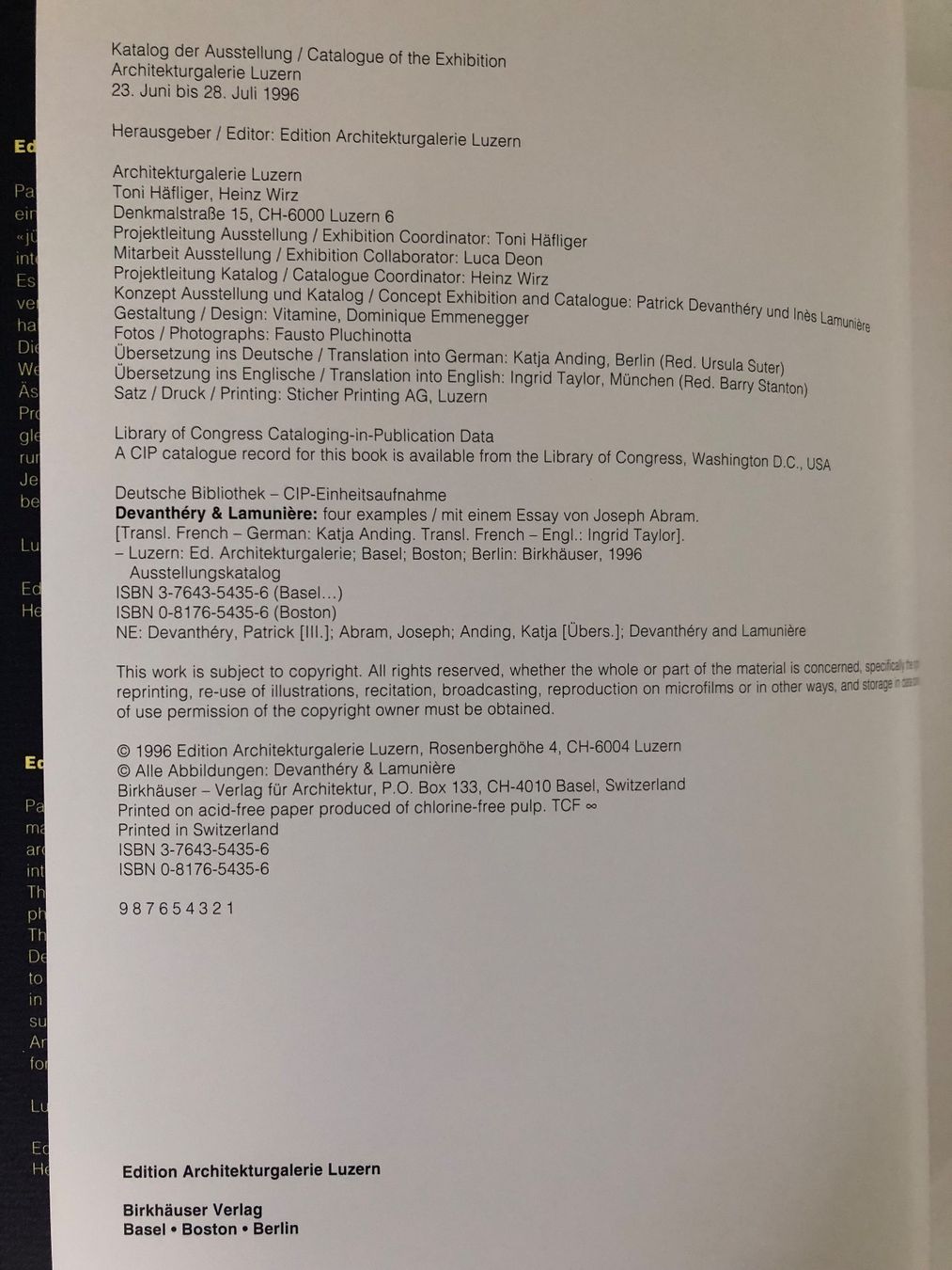 Libri: Buch Devanthery & Lamuniere – Usato da Näfels venduto da fritzjk 4