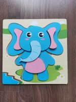Kinder Holzpuzzle Set: Elefant, Pepi Pig, Pirat -Top!