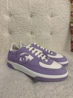 Chanel Canva Sneakers Purple White Sz. 39.5