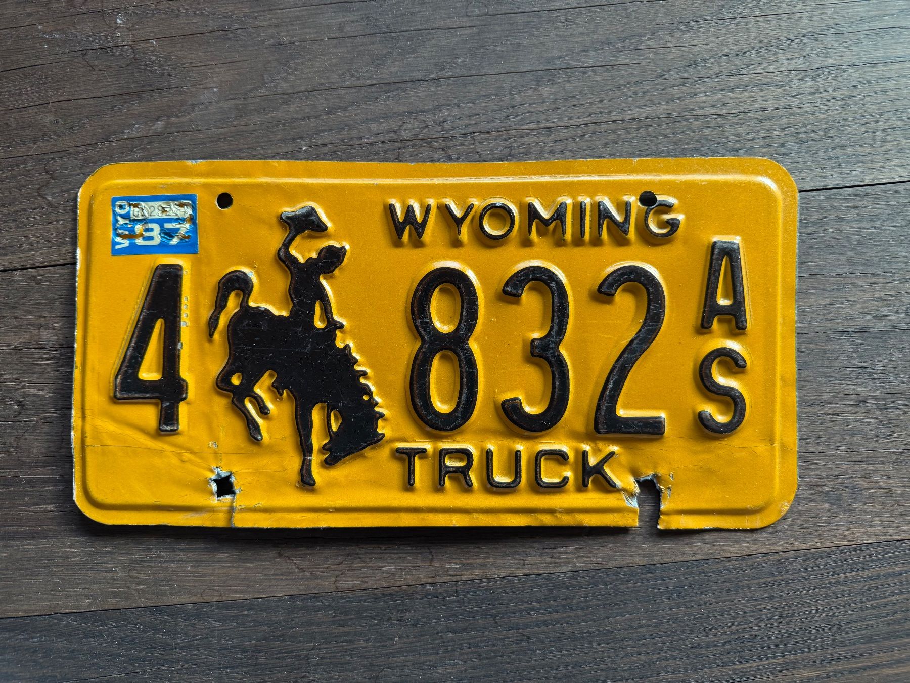 Insegne: US Autonummer TRUCK von Wyoming – Usato da Zürich venduto da XChange