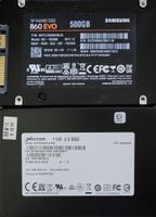 2×SSD, 1×Samsung 860 EVO 500GB&1×Micron 512B 1100 2.5
