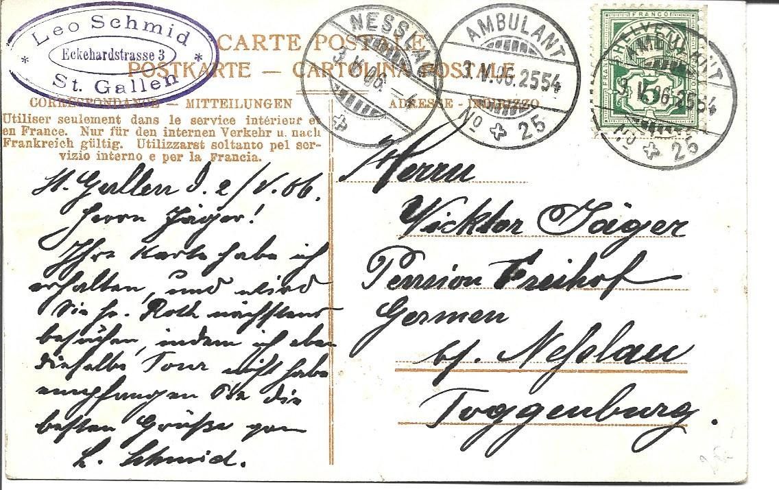Cartoline postali: AK  St.Gallen  Restaurant – Usato da Appenzell venduto da mai25 1