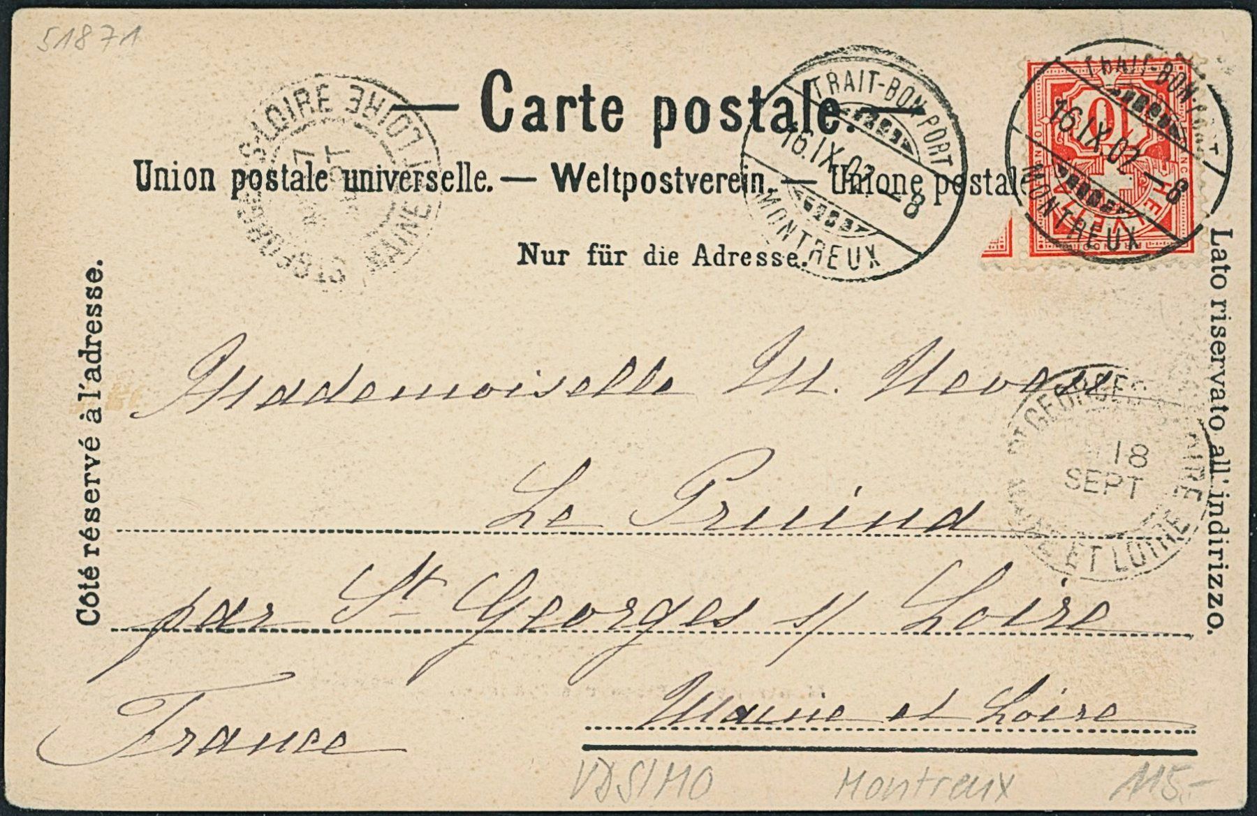 Cartoline postali: VDS Montreux – Usato da Schindellegi venduto da leecollect 1