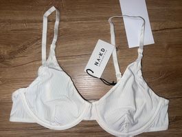 NA-KD Triangel BH, Weiss, Grösse 70A, Neu mit Etikett