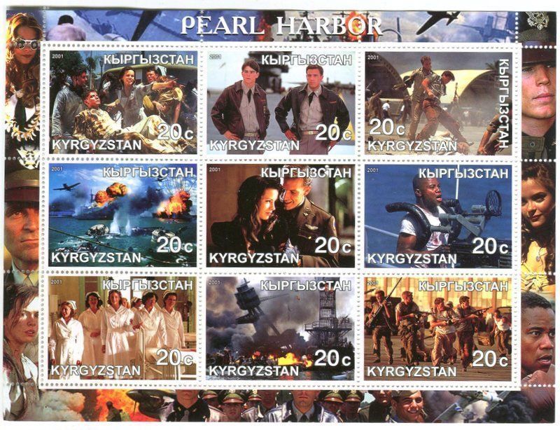 Tutti i francobolli: Block "Pearl Harbor". Kirgisistan. – Nuovo e nell'imballaggio originale da Basel venduto da Butsch5