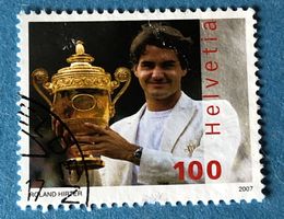 Nr.1229 GESTEMPELT Roger Federer 2007  
