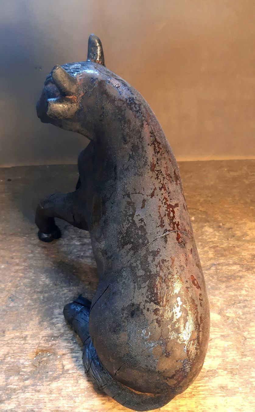 Sculture & Statue: Grosse Art Brut Holz Kuh – Usato da Arbon venduto da torso444 3