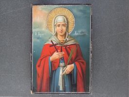 Alte Ikone Griechenland / Heilige Kalliope